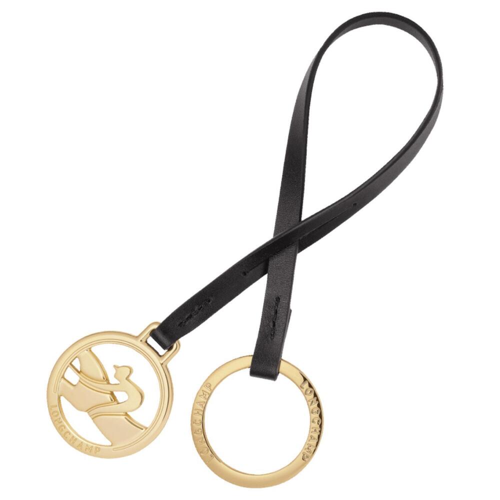 NEW LONGCHAMP box-trot keyring in black